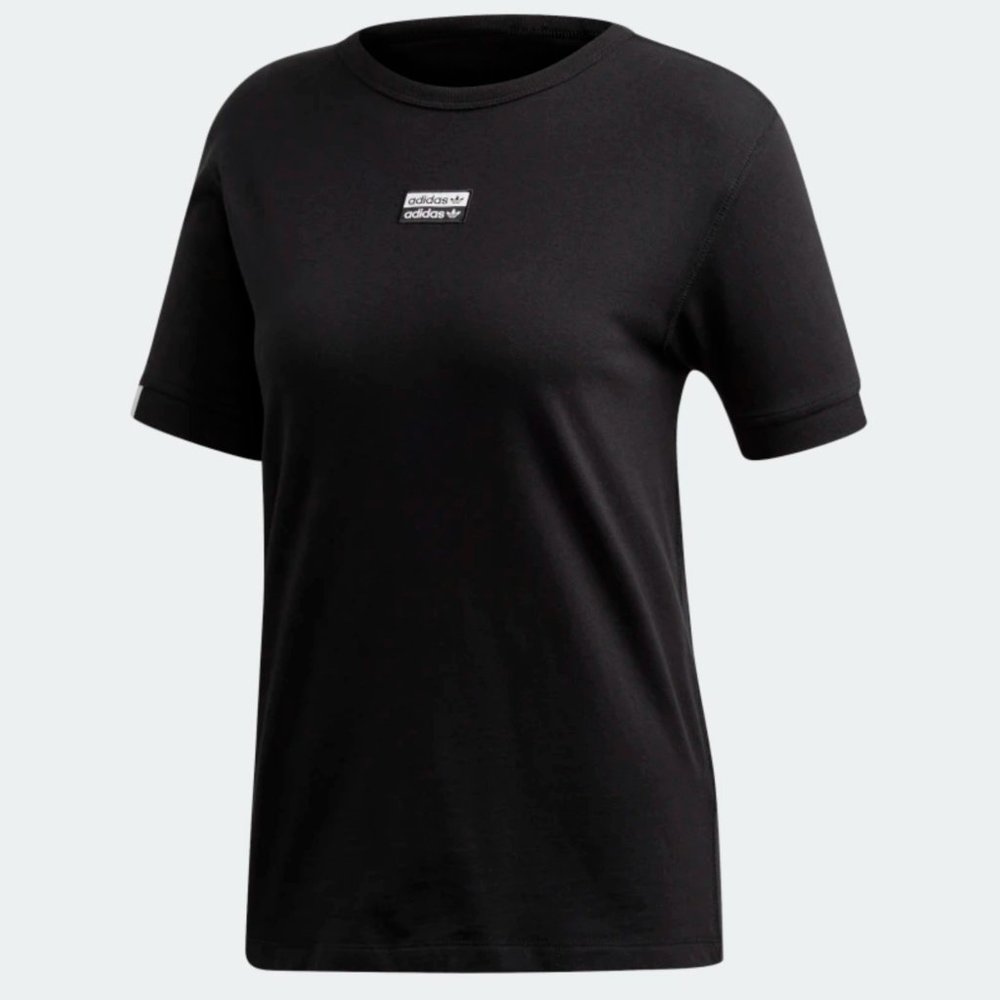 *NWT* Adidas Black Tee with White Accents